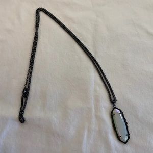 Kendra Scott Gunmetal frances Necklace